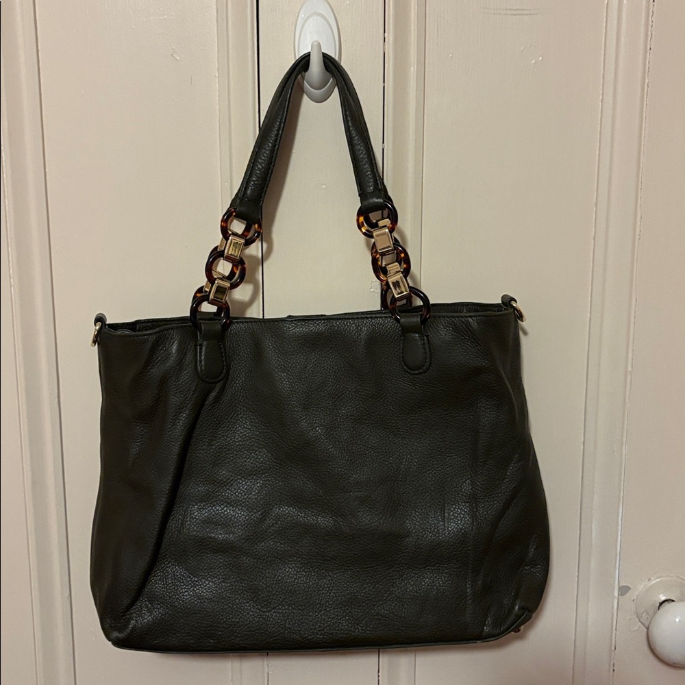 Vintage Talbots Leather Tote Bag
